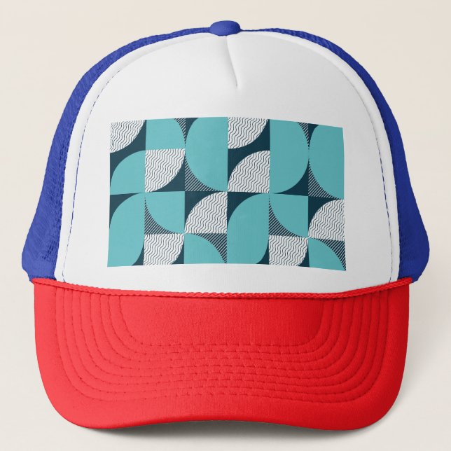 Gorra De Camionero Patrón de forma geométrica creativa (Anverso)