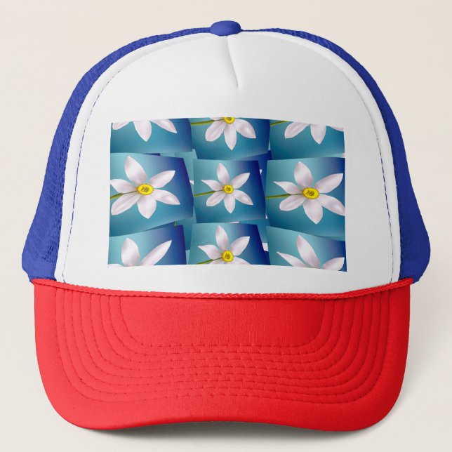 Gorra De Camionero Patrón de Narciso Blanco (Anverso)