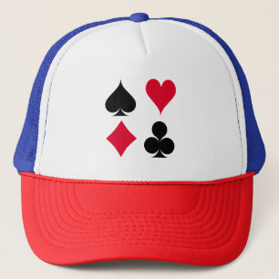 Gorra De Camionero Patrón de símbolos de cartas de reproducción