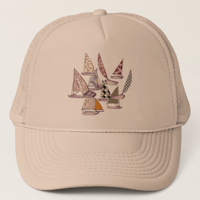 Gorra De Camionero Patrón de veleros (Anverso)