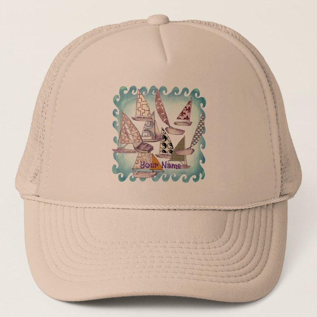 Gorra De Camionero Patrón de veleros (Anverso)