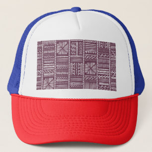 Gorra De Camionero Patrón dibujado a mano étnica: estilo vintage
