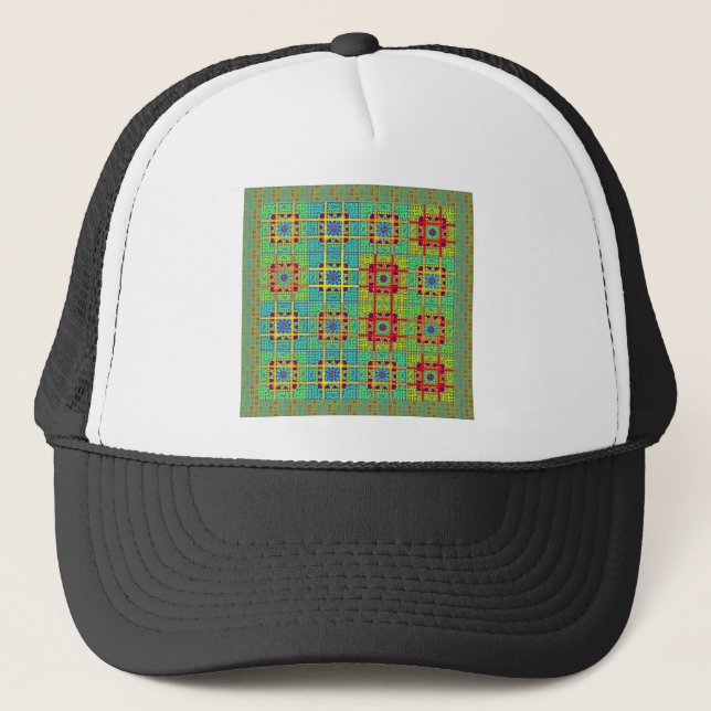 Gorra De Camionero Patrón étnico tribal maya.jpg (Anverso)