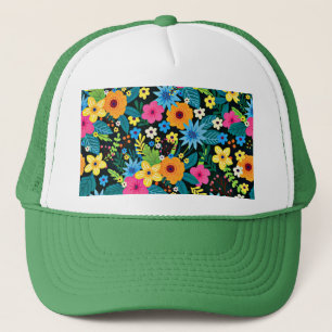 Gorra De Camionero Patrón floral de vibrante Ditsy-43785