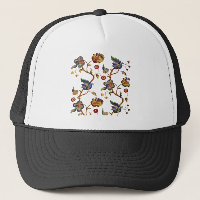 Gorra De Camionero Patrón Jacobean Embroidered Albemarle (Anverso)