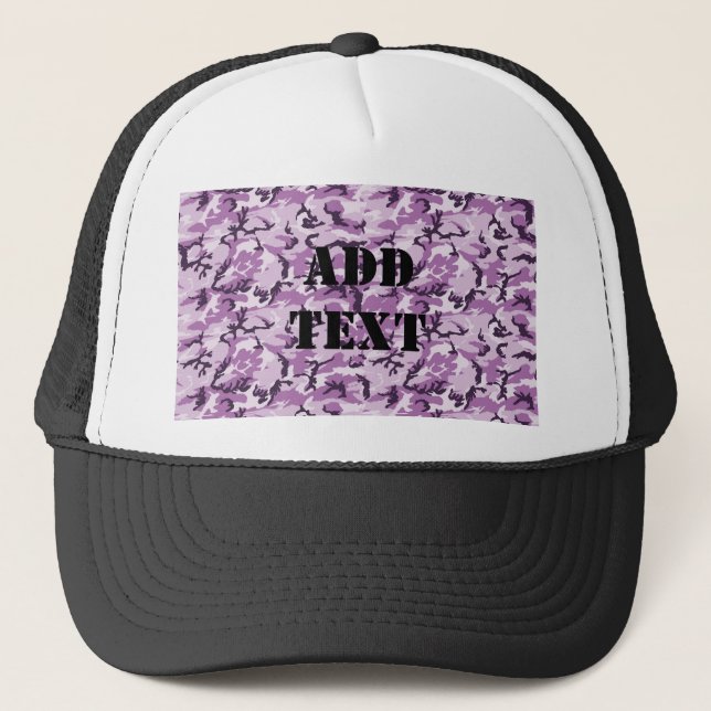 Gorra De Camionero Patrón militar de camuflaje rosa (Anverso)
