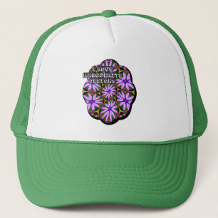 Gorra De Camionero Patrones margueritas púrpura