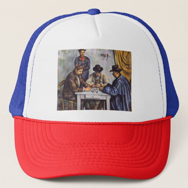 Gorra De Camionero Paul Cezanne - Los jugadores de cartas (Anverso)