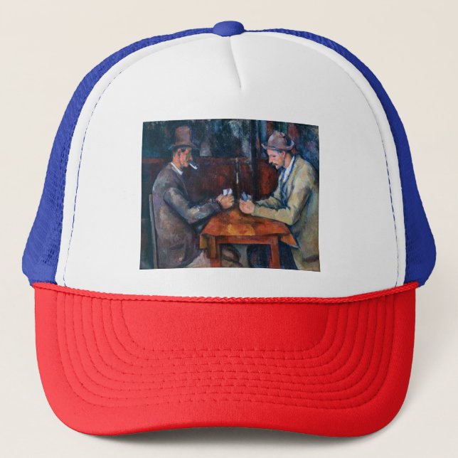 Gorra De Camionero Paul Cezanne - Los jugadores de cartas (Anverso)
