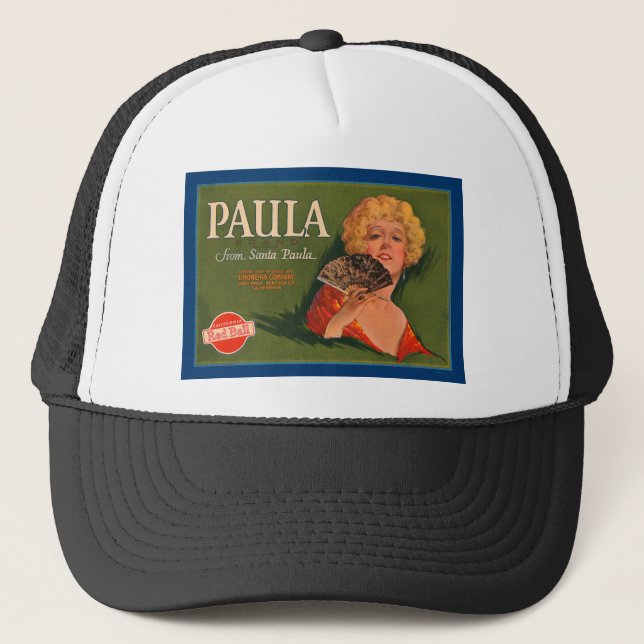 Gorra De Camionero Paula Brand de Santa Paula (Anverso)