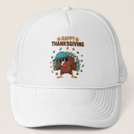 Gorra De Camionero Pavo de Acción de Gracias con Dab