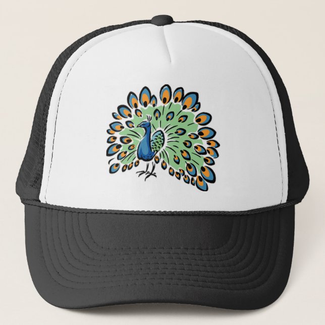 Gorra De Camionero Pavo real (Anverso)