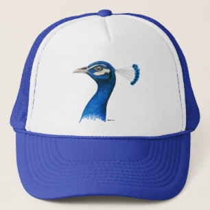 Gorra De Camionero Pavo real: azul indio