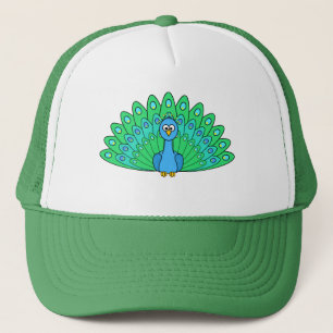 Gorra De Camionero Pavo real del dibujo animado