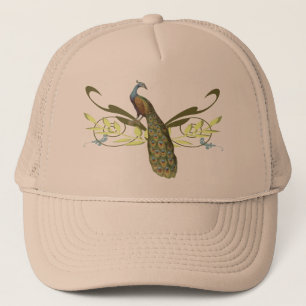 Gorra De Camionero Pavo real del vintage