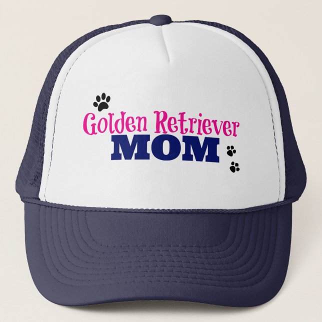 Gorra De Camionero Pawprint Golden Retriever Mom (Anverso)