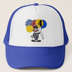 Gorra De Camionero Payaso de Circo 4 camisetas de cumpleaños y regalo