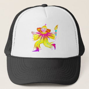 Gorra De Camionero Payaso de circo de la antorcha que lleva