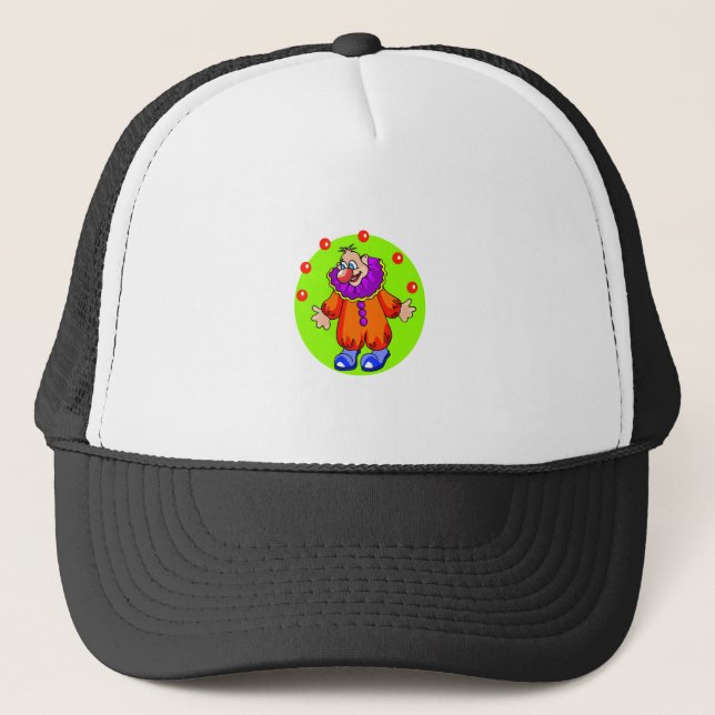 Gorra De Camionero Payaso que hace juegos malabares tonto (Anverso)