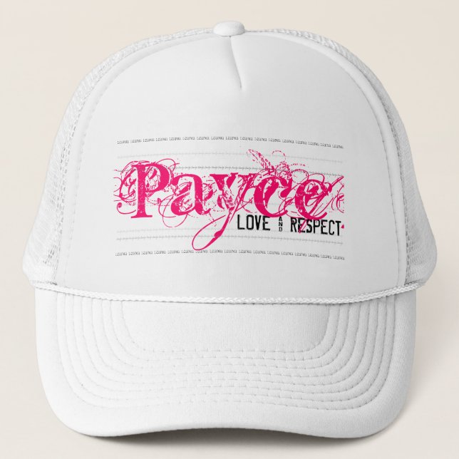 Gorra De Camionero Payce - AMOR y RESPECTO (Anverso)