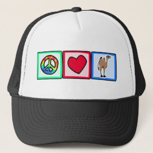 Gorra De Camionero Paz, amor, camellos