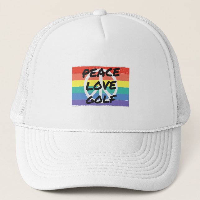 Gorra De Camionero Paz. Amor. Golf (Anverso)