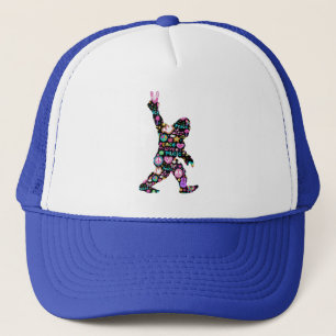 Gorra De Camionero Paz Amor Sasquatch Hippie Divertido Amante de Sasq