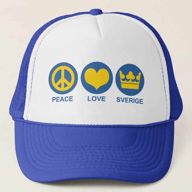 Gorra De Camionero Paz Amor Sverige (Anverso)