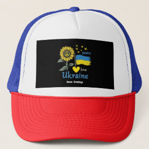Gorra De Camionero Paz amor Ucrania bandera del girasol con orgullo