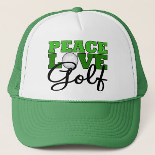 Gorra De Camionero Paz, amor y golf
