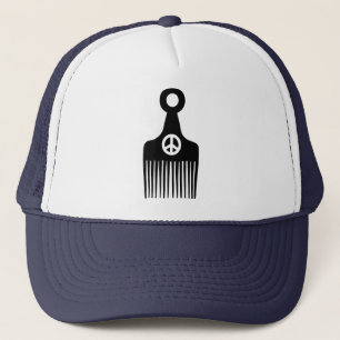 Gorra De Camionero Paz de afro-pelo