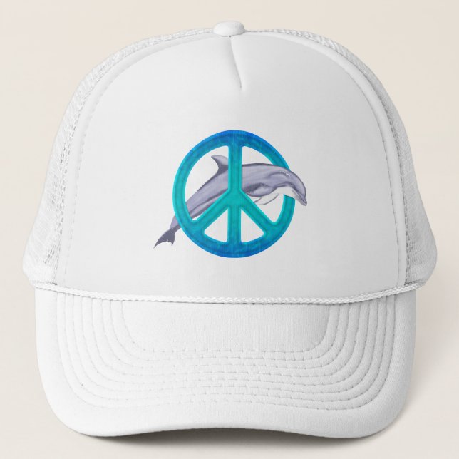 Gorra De Camionero Paz del delfín (Anverso)