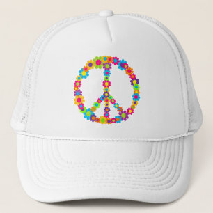 Gorra De Camionero Paz del poder de las flores
