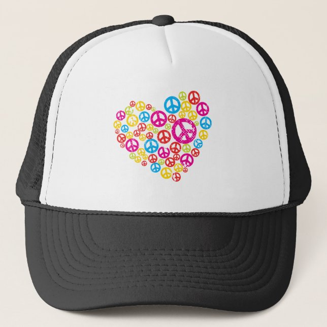 Gorra De Camionero Paz en el corazón (Anverso)