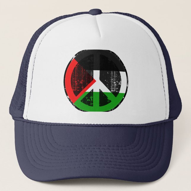 Gorra De Camionero Paz en Palestina (Anverso)
