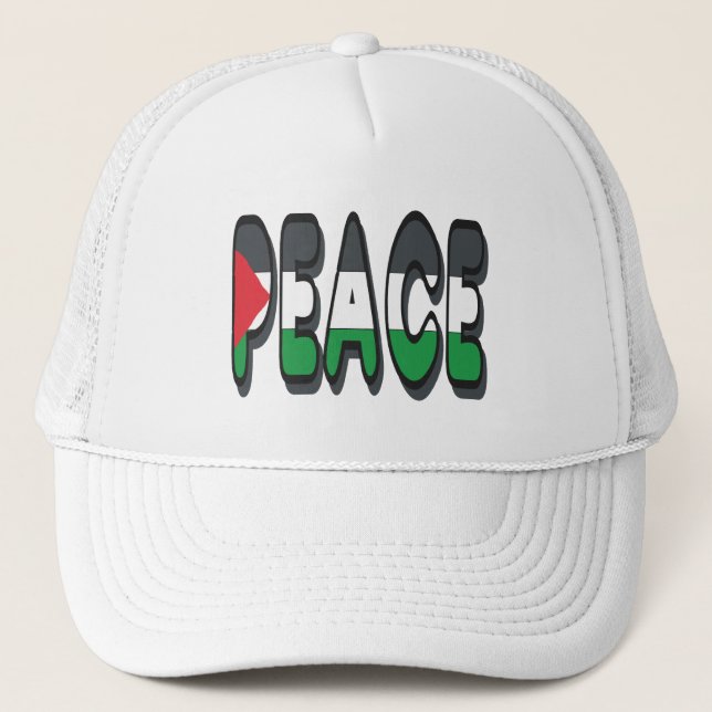 Gorra De Camionero Paz Palestina (Anverso)
