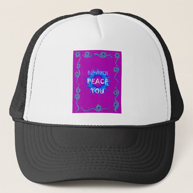Gorra De Camionero Paz Sea Con La Impresión Inspiradora (Anverso)