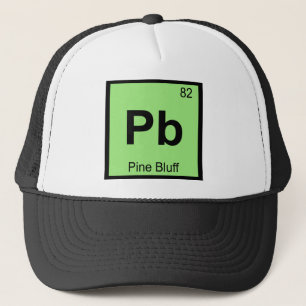 Gorra De Camionero Pb - Pine Bluff Arkansas Química Tabla Periódica