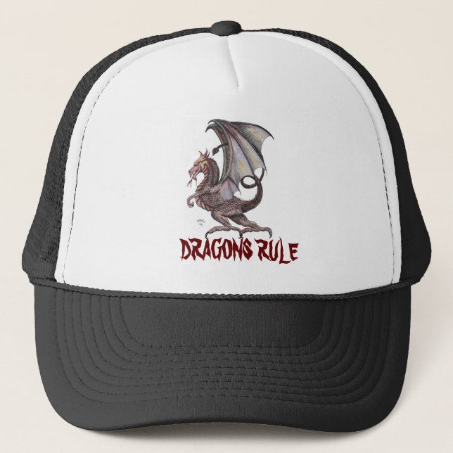 Gorra De Camionero pbdragon, REGLA de los DRAGONES (Anverso)