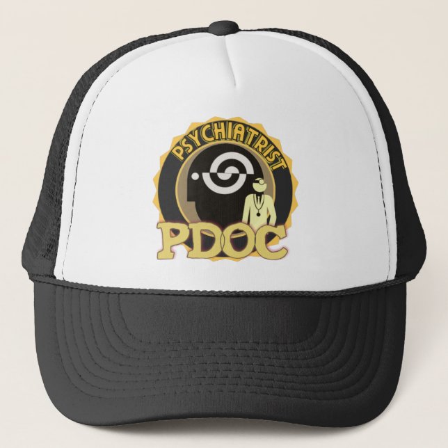 GORRA DE CAMIONERO PDOC LOGO PSYCHIATRIST (Anverso)