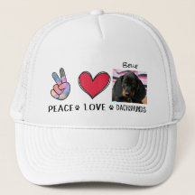 Peace Love Dachshunds Perros Amantes Camioneros
