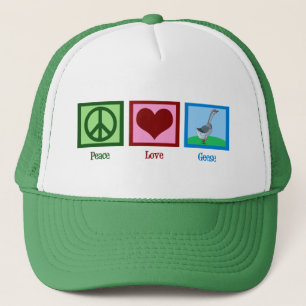 Gorra De Camionero Peace Love Geese