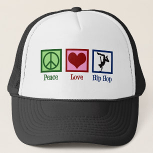 Gorra De Camionero Peace Love Hip Hop