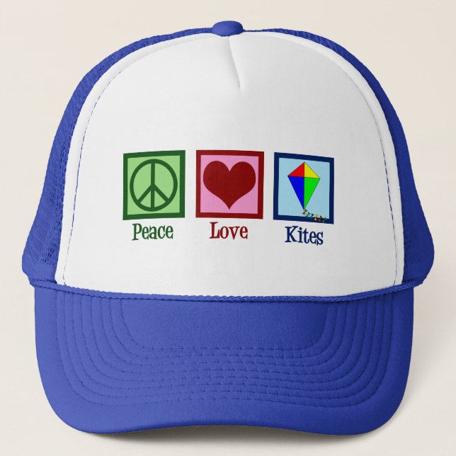 Gorra De Camionero Peace Love Kites Cuite Festival (Anverso)
