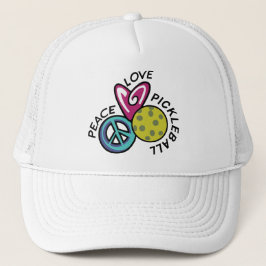 Gorra De Camionero Peace Love Pickleball