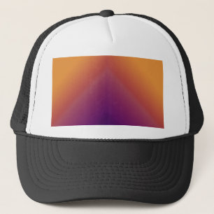 Gorra De Camionero Peacock Ombre Naranja