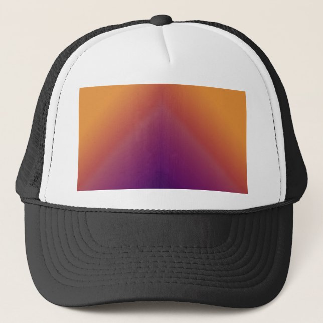 Gorra De Camionero Peacock Ombre Naranja (Anverso)