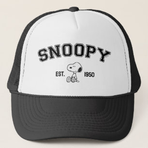 Gorra De Camionero PEANUTS   Vieja Snoopy - Este. 1950