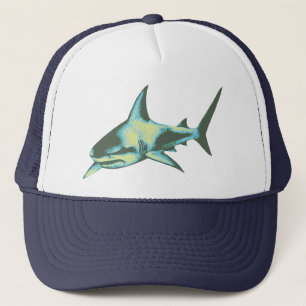 Gorra De Camionero peces de tiburón, animales salvajes