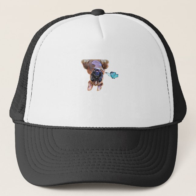 Gorra De Camionero Peekaboo Boxer Con Mariposas (Anverso)